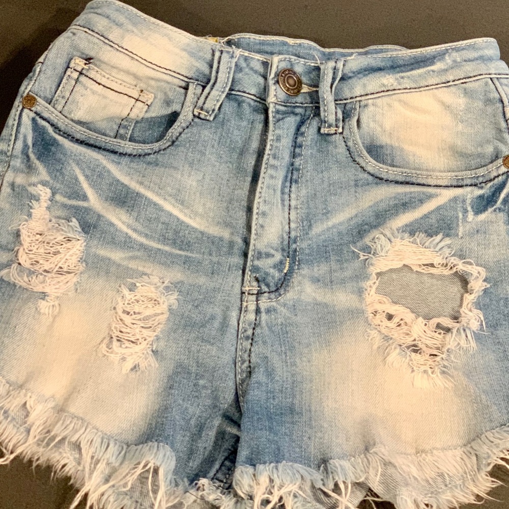 Machine high waisted jean shorts